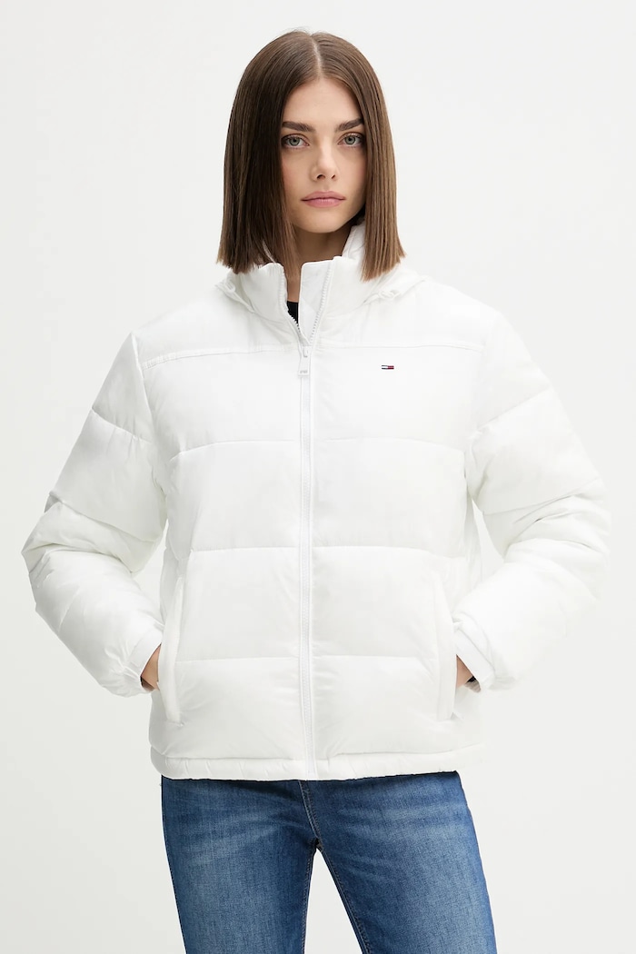 Bunda Tommy Jeans zateplené biela DW0DW21619