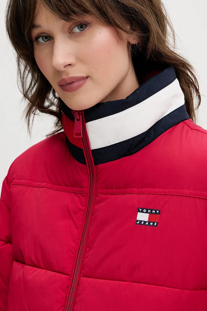 Bunda Tommy Jeans růžová DW0DW21621