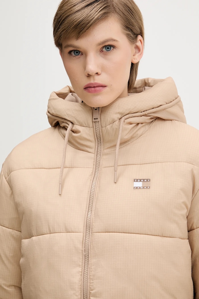 Bunda Tommy Jeans béžová DW0DW21626