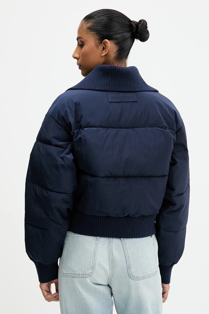 Ρούχα Μπουφάν Tommy Jeans DW0DW21659 σκούρο μπλε