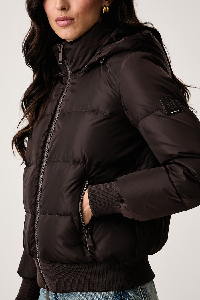 Kratka jakna za žene Armani Exchange XW000228.AF12286 smeđa