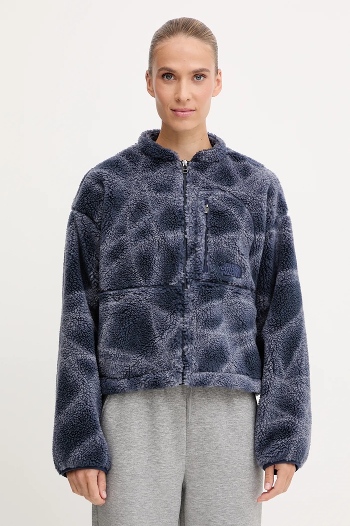 Fleecová mikina The North Face Extreme Pile bez kapuce námořnická modř NF0A8D5XD3O1