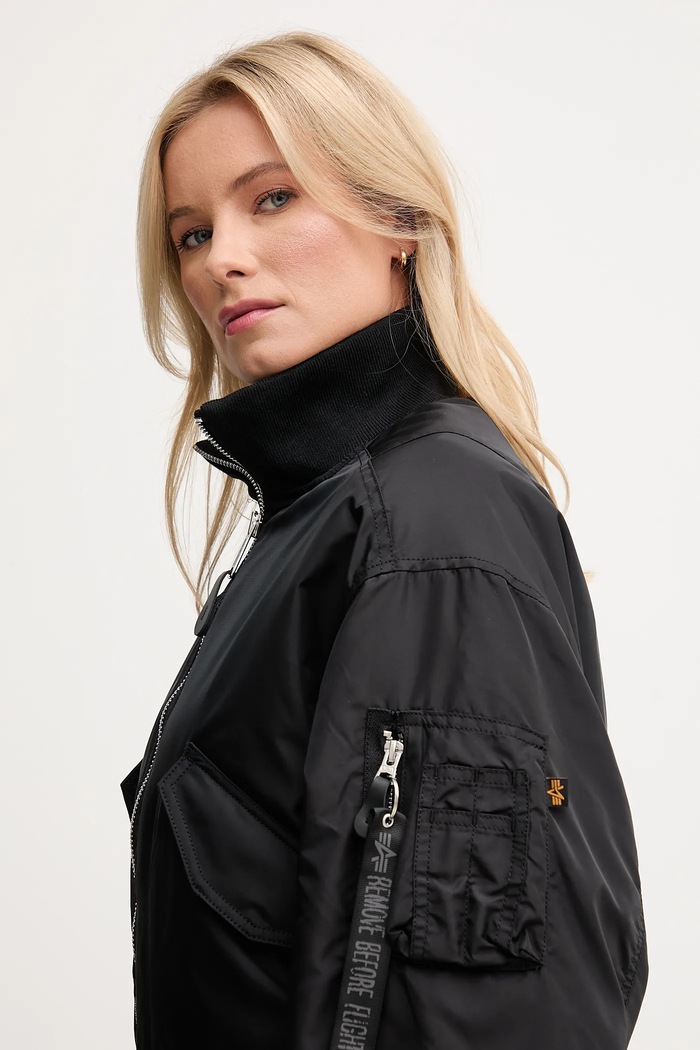 Яке бомбър Alpha Industries черен 258010.03