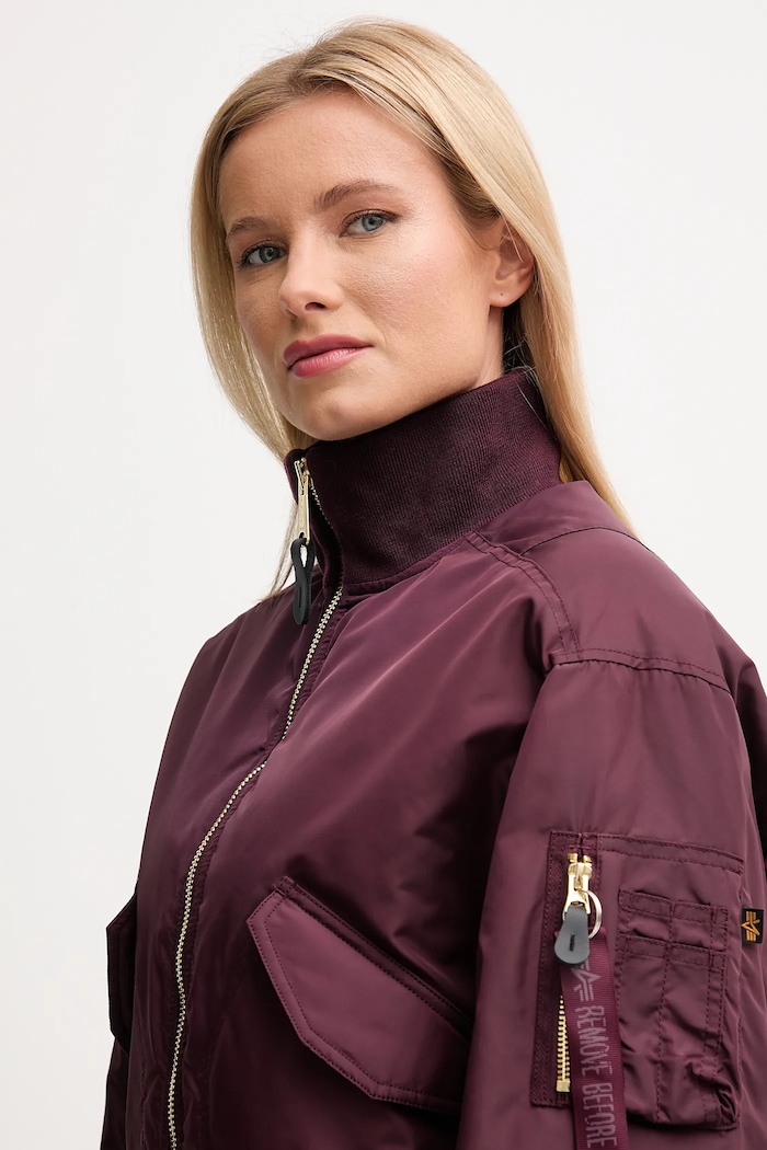 Μπουφάν bomber Alpha Industries μπορντό 258010.608