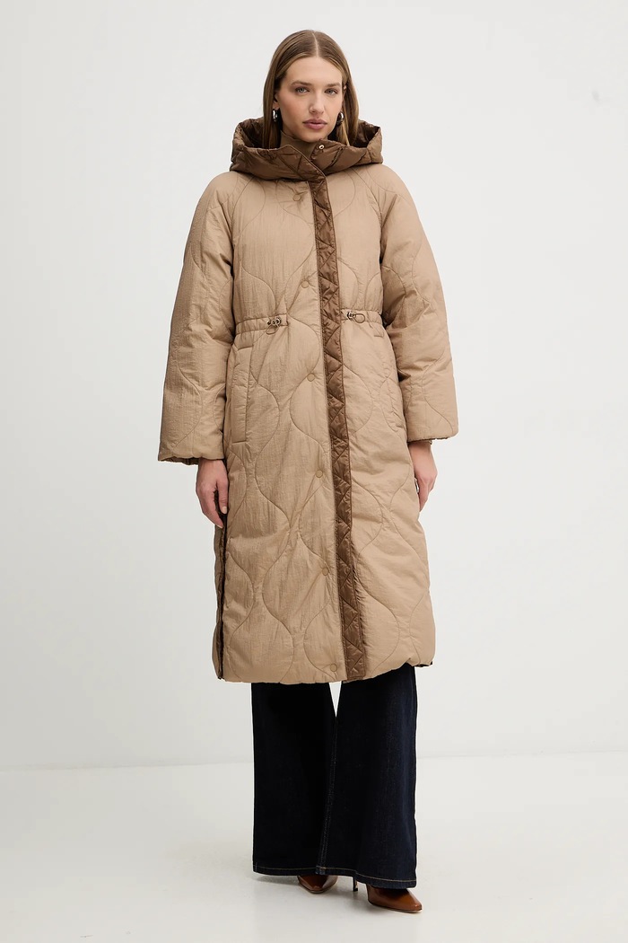 Oboustranná péřová bunda Weekend Max Mara NOVAK 2525496082600 hnědá AW25