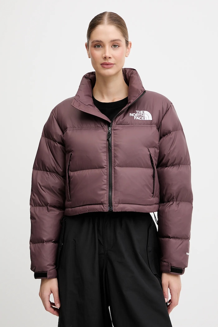 Páperová bunda The North Face Nuptse zateplené hnedá NF0A5GGEBQ71