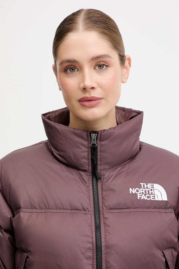 Páperová bunda The North Face Nuptse hnedá NF0A5GGEBQ71