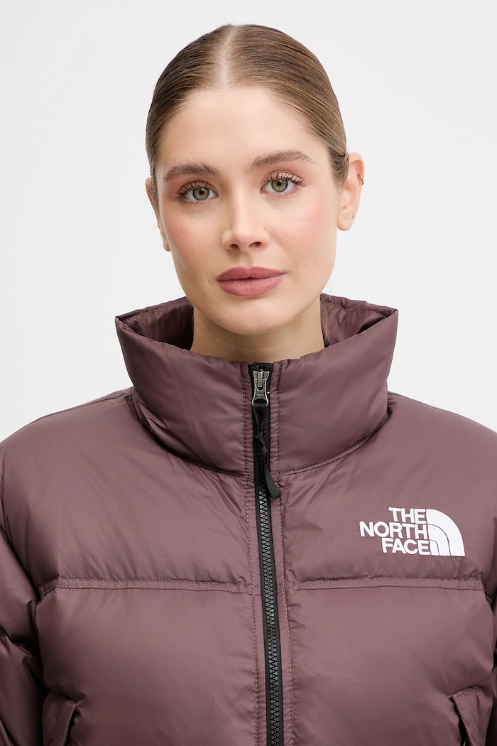 Páperová bunda The North Face Nuptse hnedá NF0A5GGEBQ71