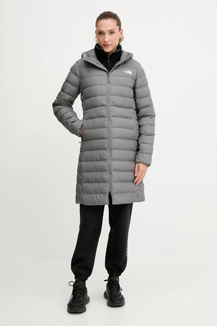 Bunda The North Face Aconcagua zateplené sivá NF0A88TA0UZ1