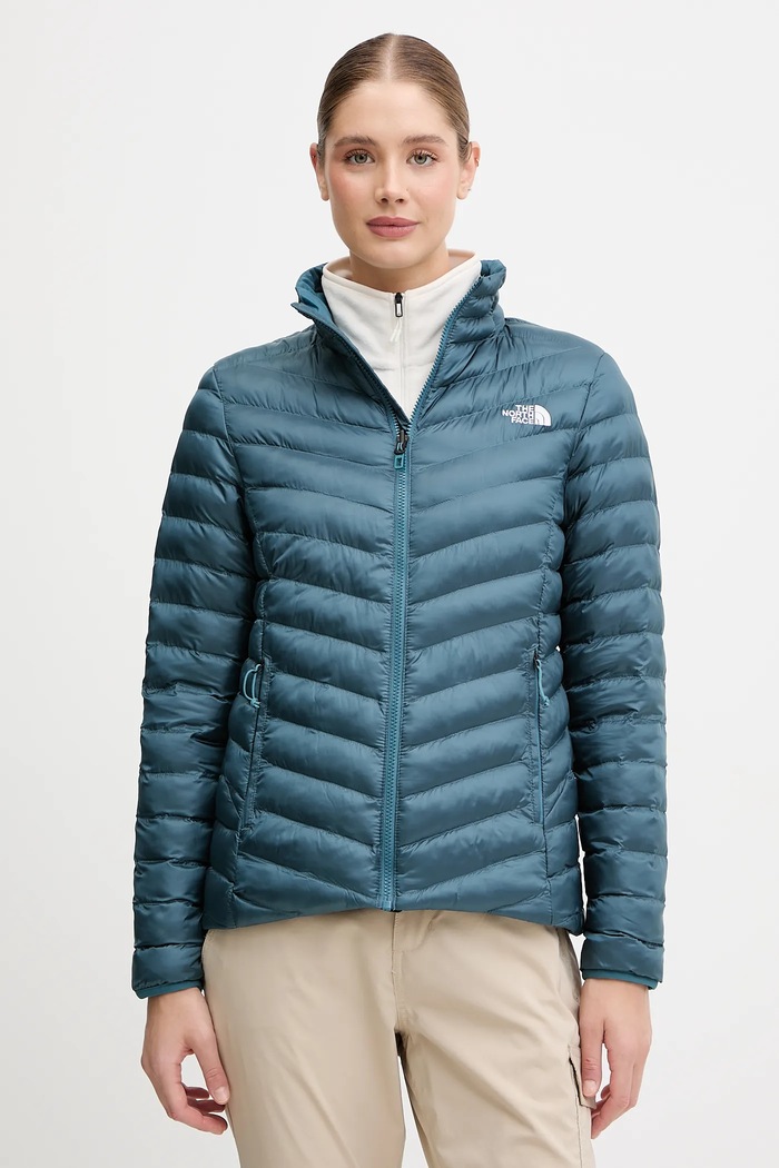 Bunda The North Face Huila jemné zateplenie tyrkysová NF0A8DW6BQ51
