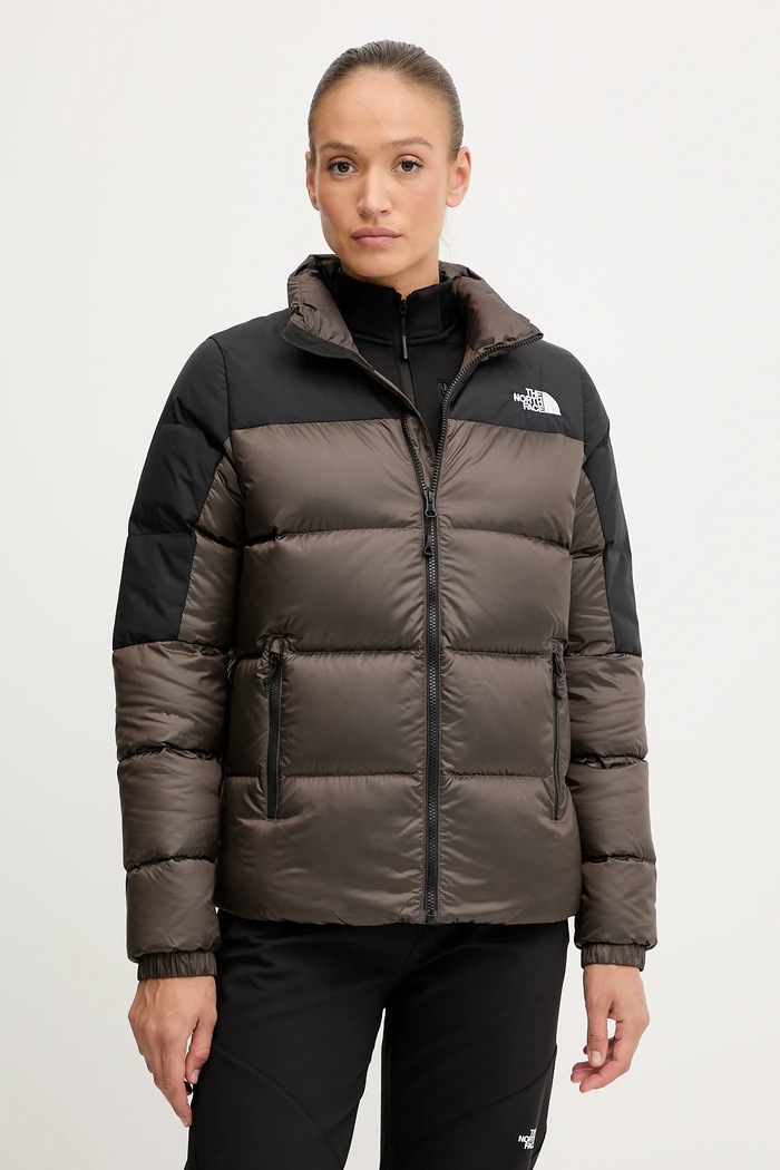 Péřová sportovní bunda The North Face Diablo Down 2.0 s podšívkou hnědá NF0A8E140BI1