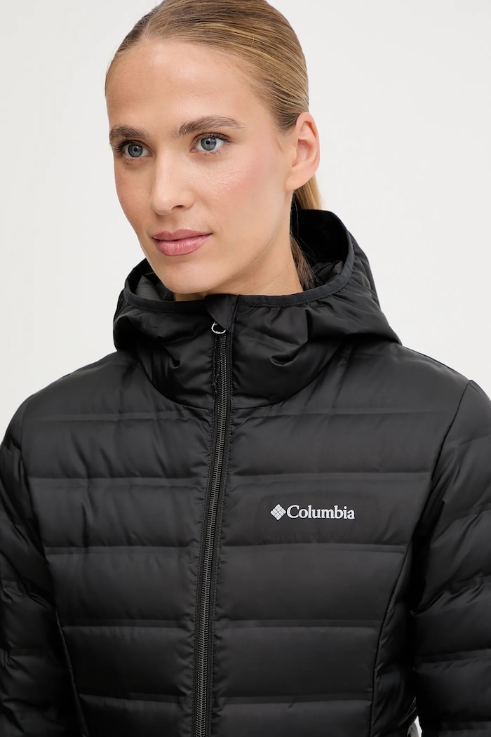Páperová športová bunda Columbia Lake 24 čierna 2088363