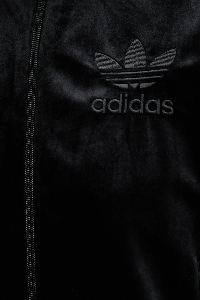 adidas Originals bluza welurowa Velvet Tt JY2592 czarny