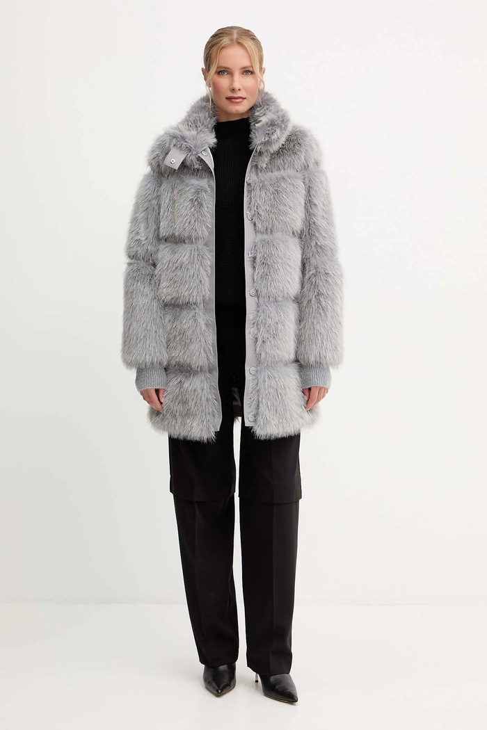 Patrizia Pepe palton 2O0175.E077 gri AW25