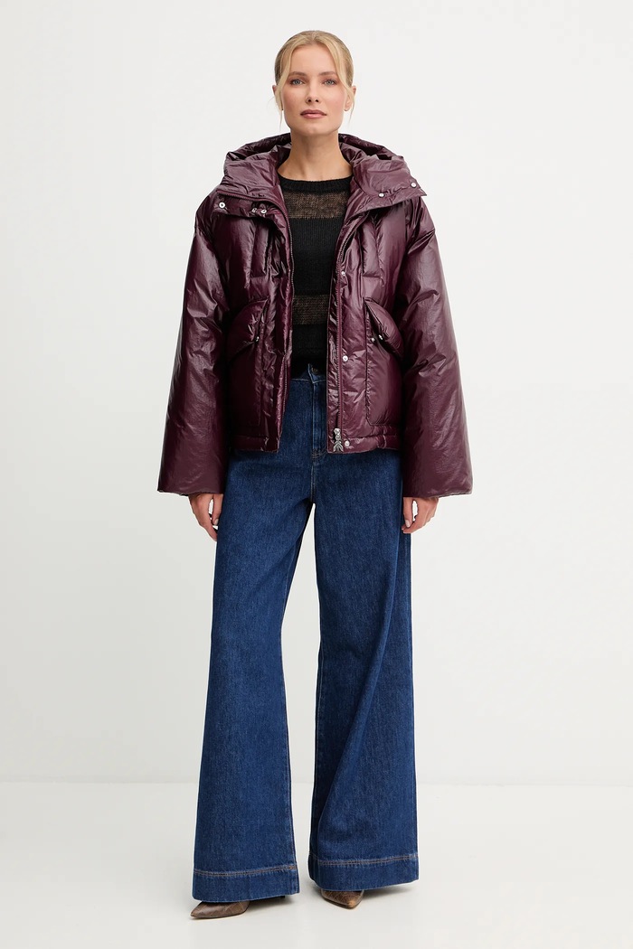 Bunda Patrizia Pepe 2O0183.A650 burgundské AW25