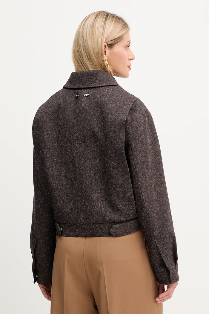 Дрехи Яке Patrizia Pepe 2S1534.A646 кафяв