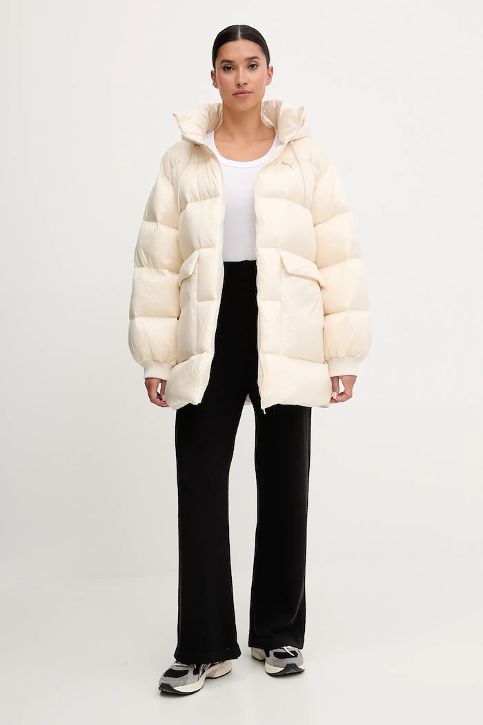 Μπουφάν με επένδυση από πούπουλα Puma 688389.D μπεζ AW25