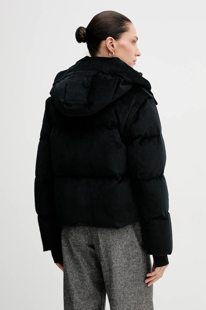 Páperová bunda MOOSE KNUCKLES čierna M34LJ194G