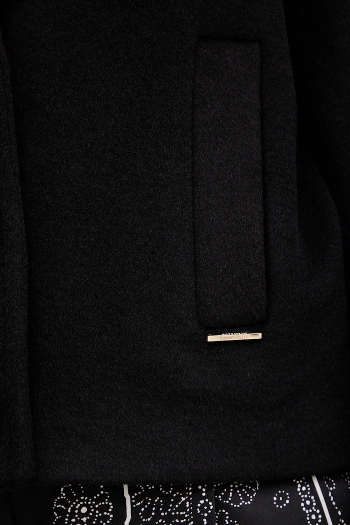 Plašč z dodatkom volne Just Cavalli 79PAT441.CNY13 črna