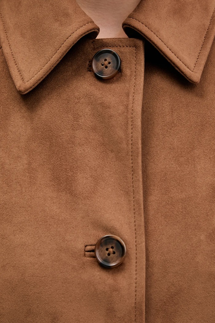 Μπουφάν Abercrombie & Fitch KI144.5137.445 καφέ