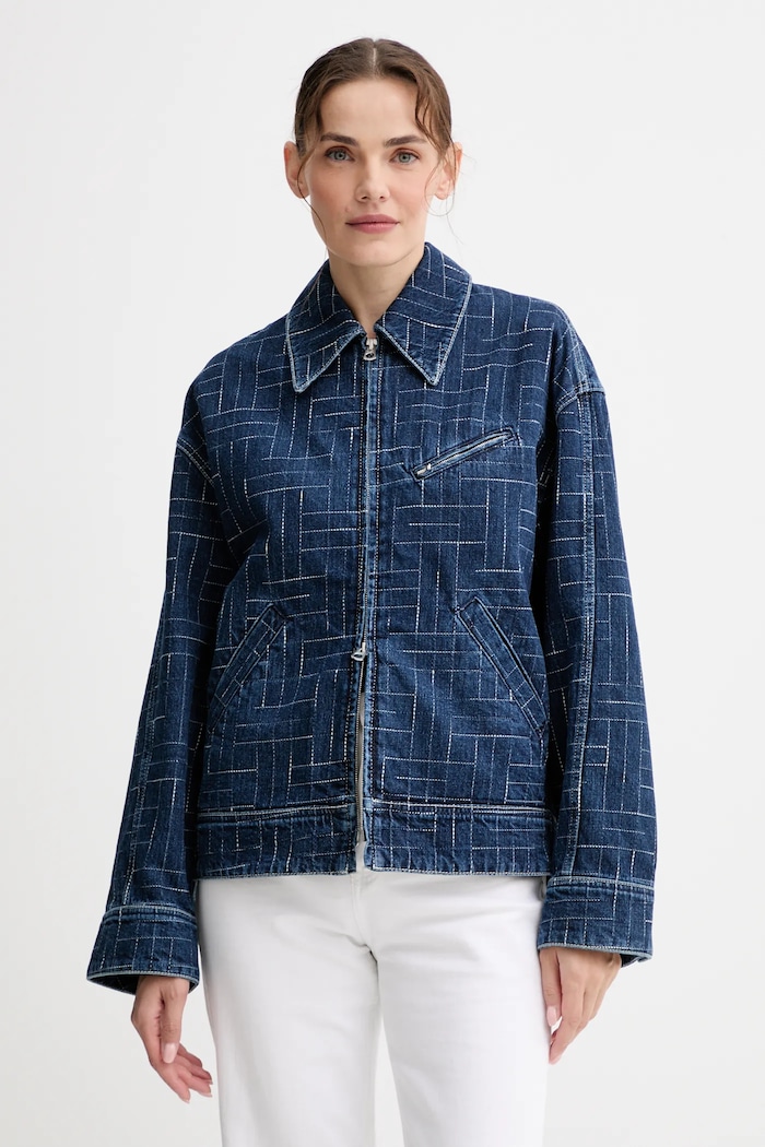 Τζιν μπουφάν Kenzo μπλε FF62DV2566V3