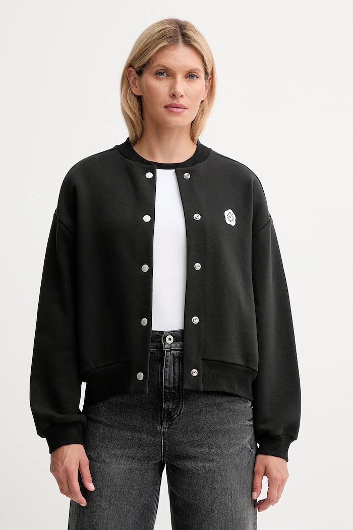 Bunda Kenzo oversize čierna FF62BL5514MK