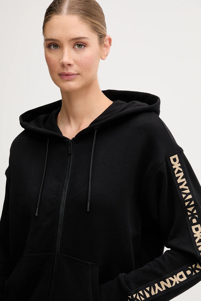 Bavlněná mikina Dkny černá DP5J9645