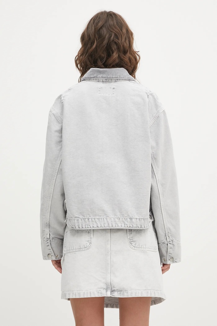 Odzież Carhartt WIP kurtka bawełniana W' Emery I035570.00E5F szary