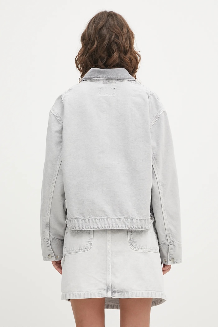 Odzież Carhartt WIP kurtka bawełniana W' Emery I035570.00E5F szary