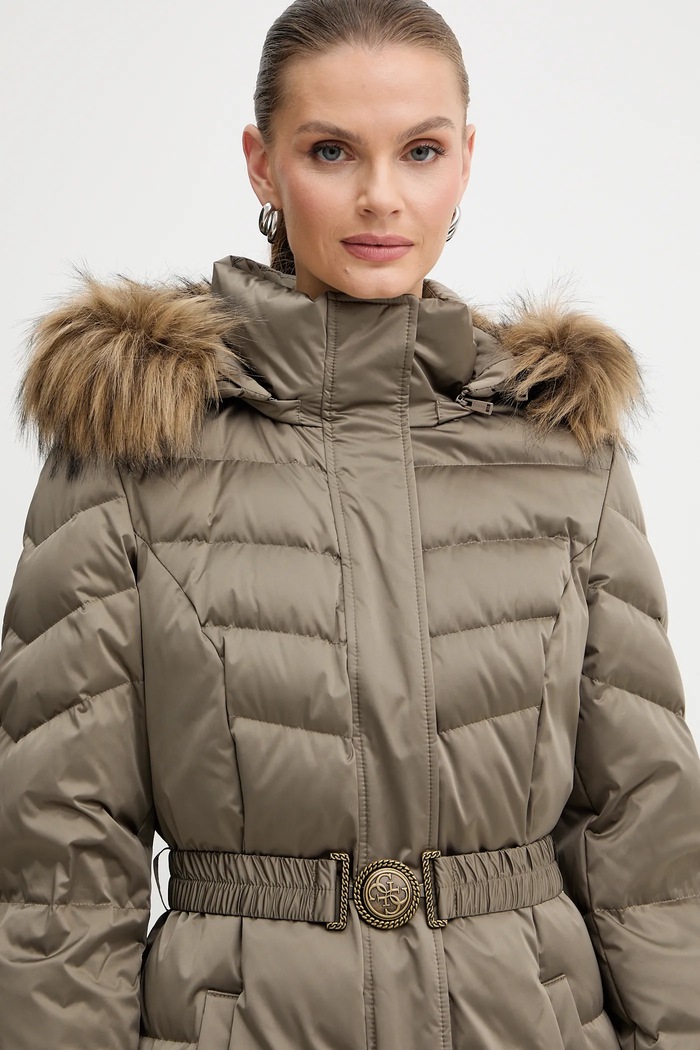 Páperová bunda Guess MARINA béžová W5BL29.W2802