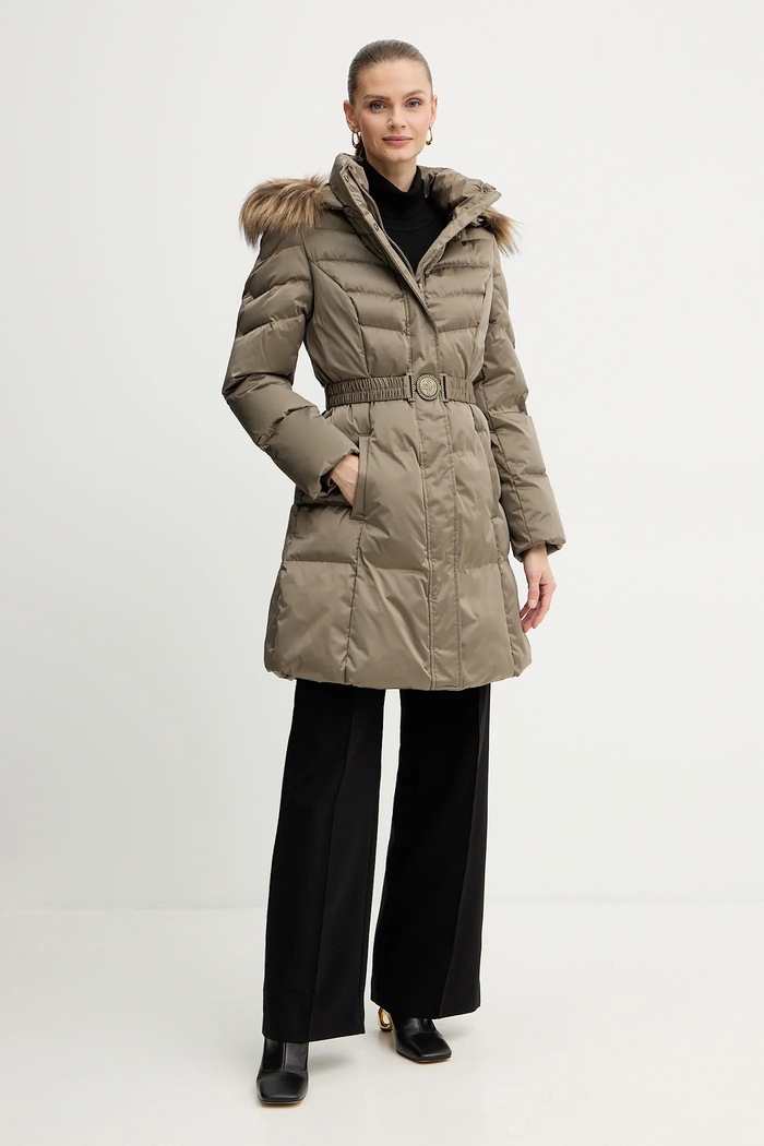 Páperová bunda Guess MARINA zateplené béžová W5BL30.W2802