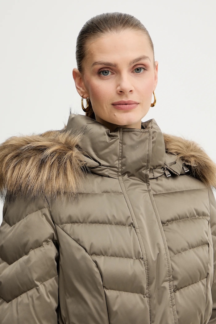 Páperová bunda Guess MARINA béžová W5BL30.W2802