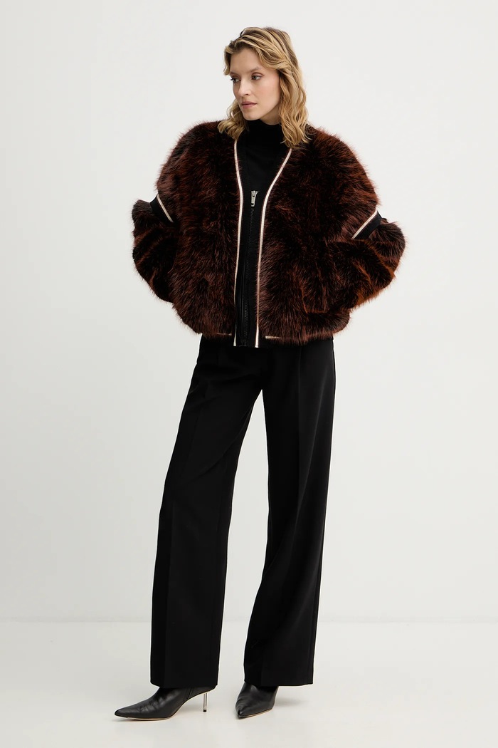 Μπουφάν Guess KATIA W5BL67.W3790 καφέ AW25