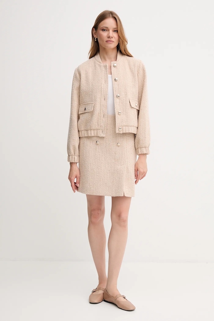 Bomber μπουφάν από μαλλί Joop! 30047954 μπεζ AW25