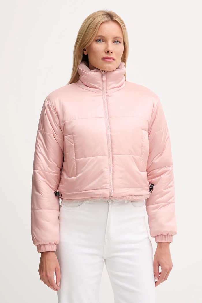 Save The Duck geacă cu două fețe YUKI D32492W.FURY21 roz AW25