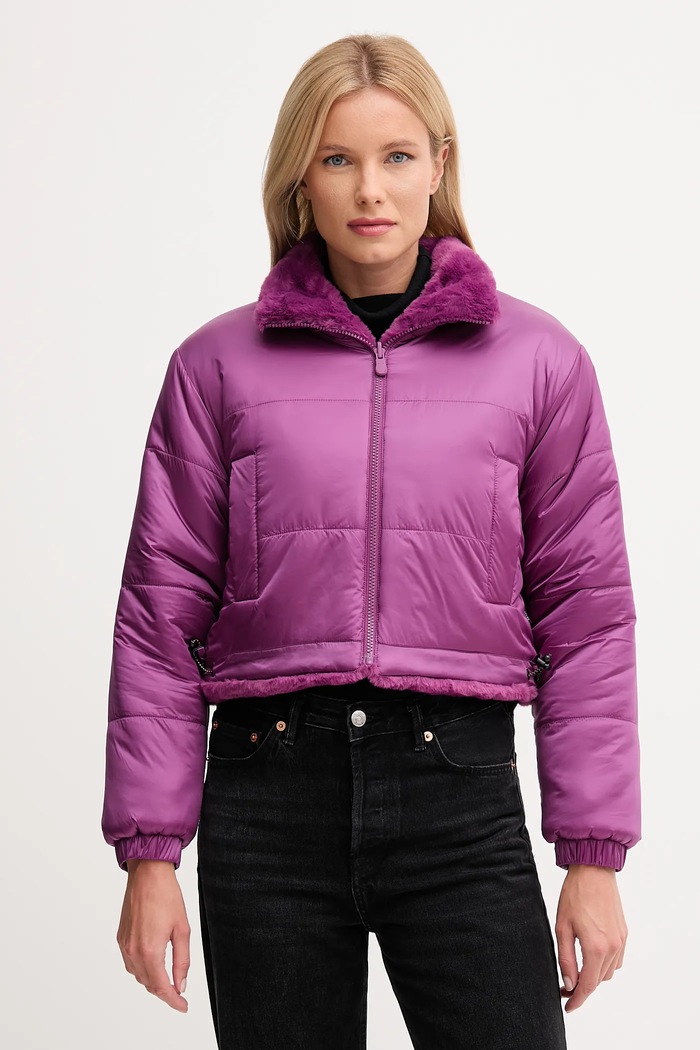 Save The Duck geacă cu două fețe YUKI D32492W.FURY21 violet AW25