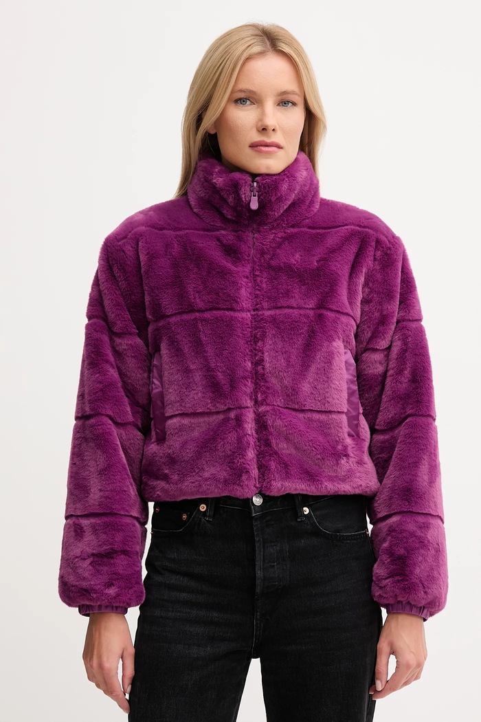 Save The Duck geacă cu două fețe YUKI cu captuseala violet D32492W.FURY21
