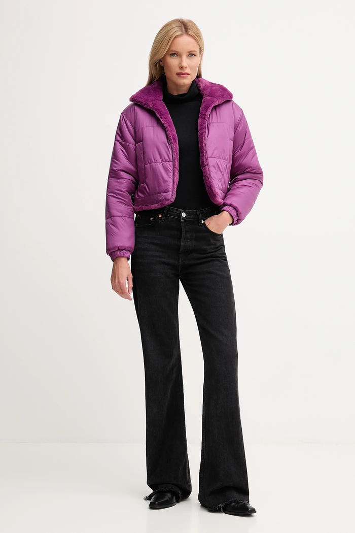 Îmbrăcăminte Save The Duck geacă cu două fețe YUKI D32492W.FURY21 violet