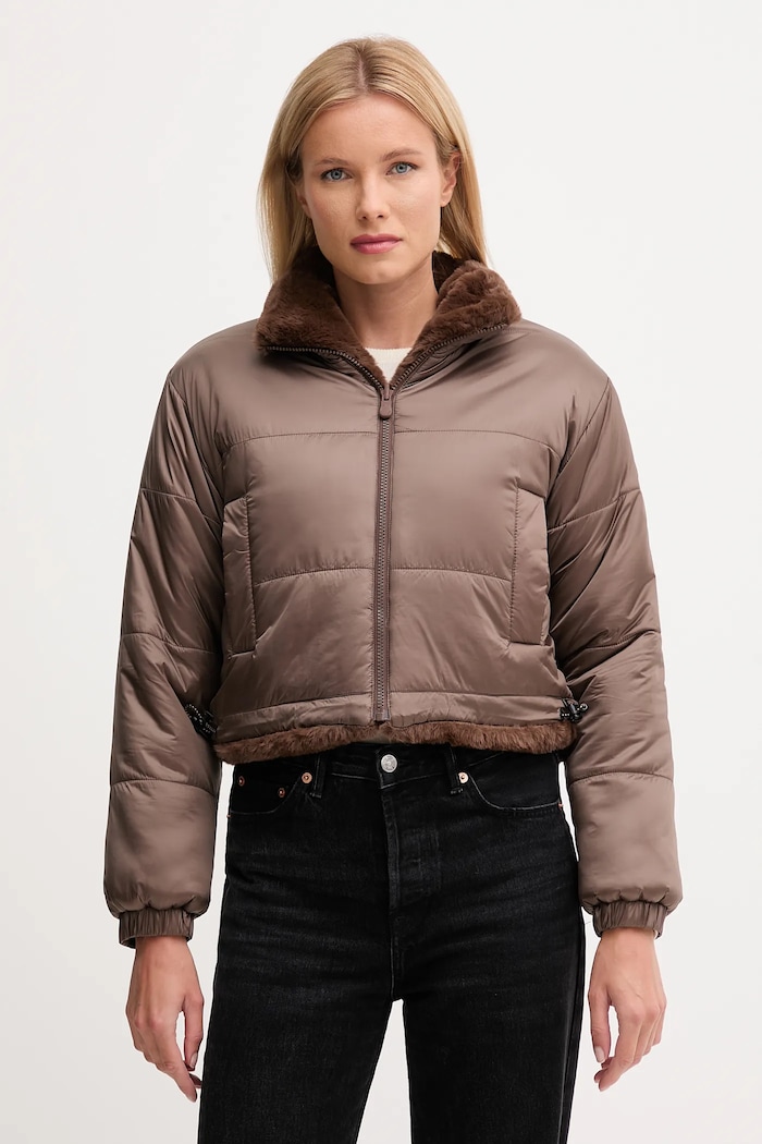 Save The Duck geacă cu două fețe YUKI D32492W.FURY21 maro AW25