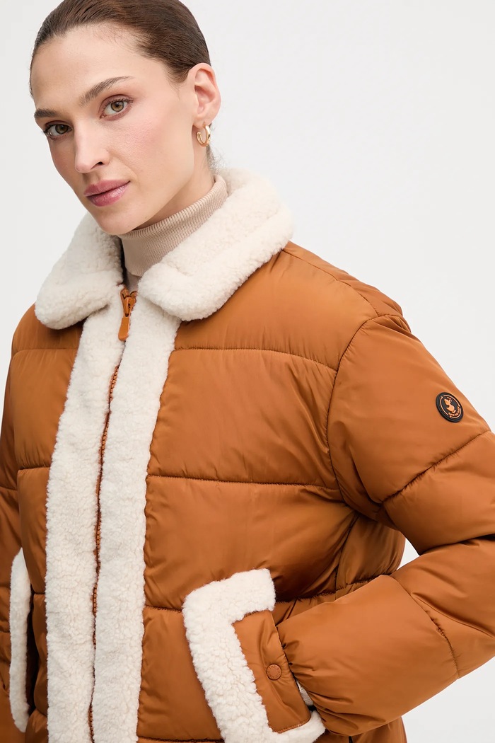 Save The Duck geacă HONEY maro D32338W.MEGA21