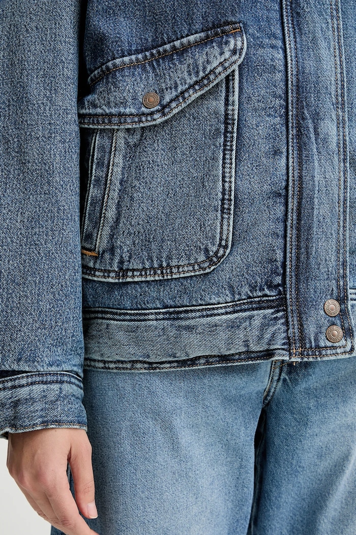 Rifľová bunda Levi's 003JF tmavomodrá