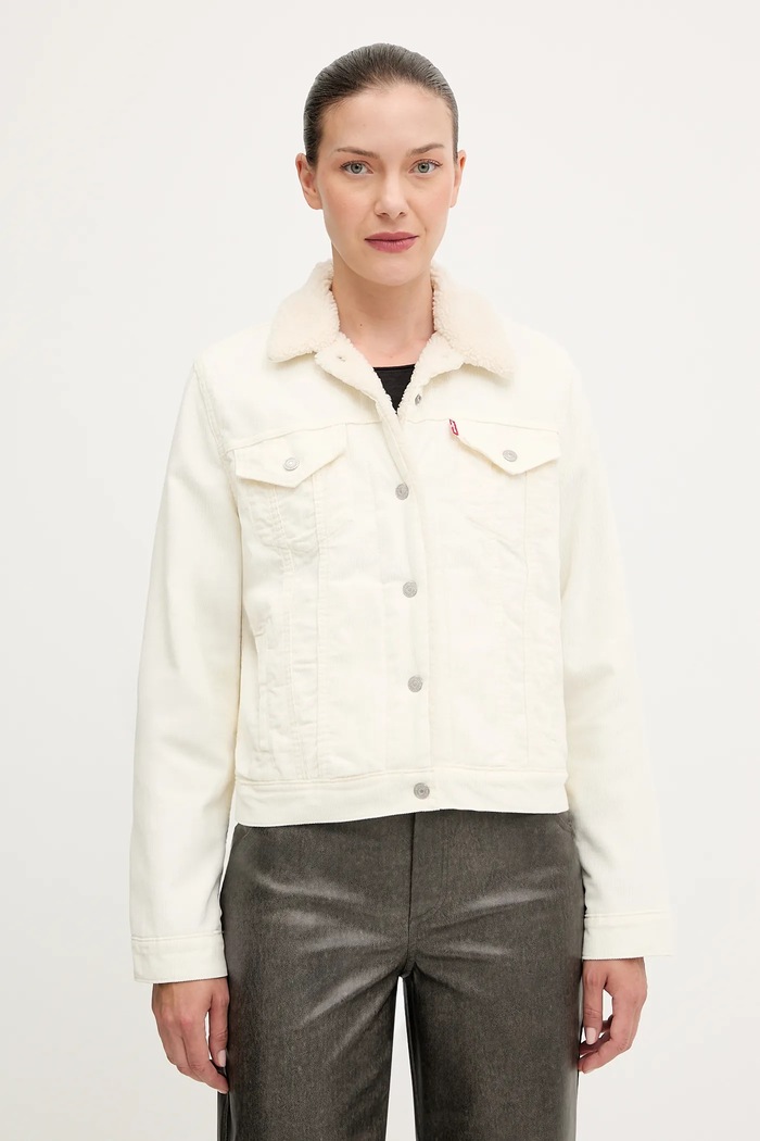 Manšestrová bunda Levi's přechodné béžová 36136.0124