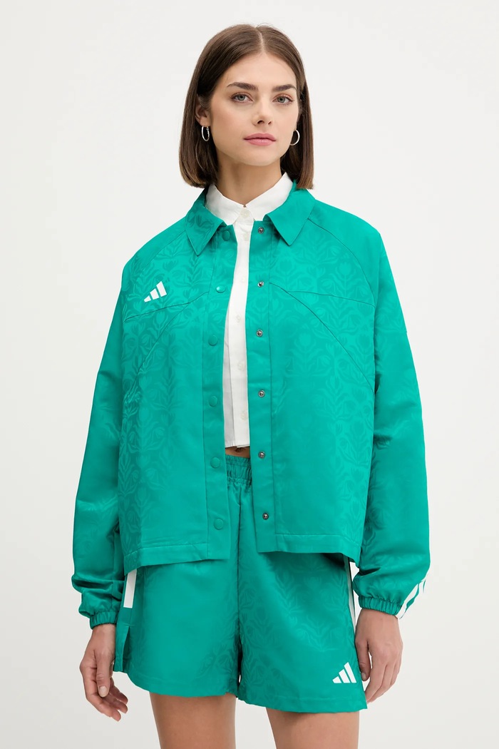 adidas kurtka House of Tiro nieocieplane turkusowy JL9204