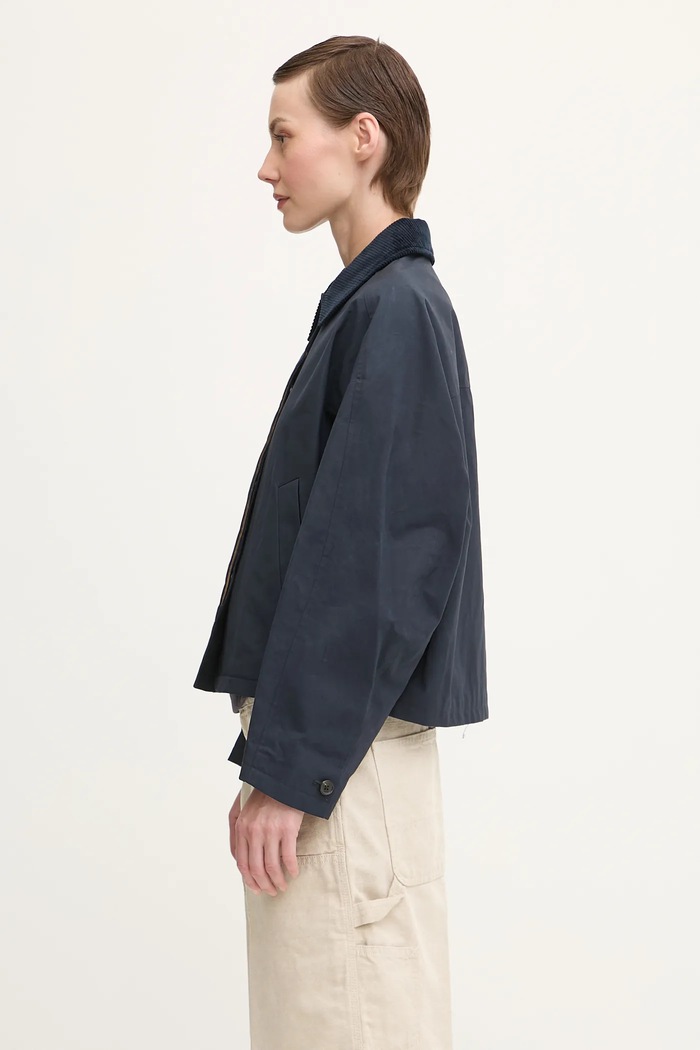 A.P.C. cotton jacket Veste Becca COHIL.F02990 navy AW25