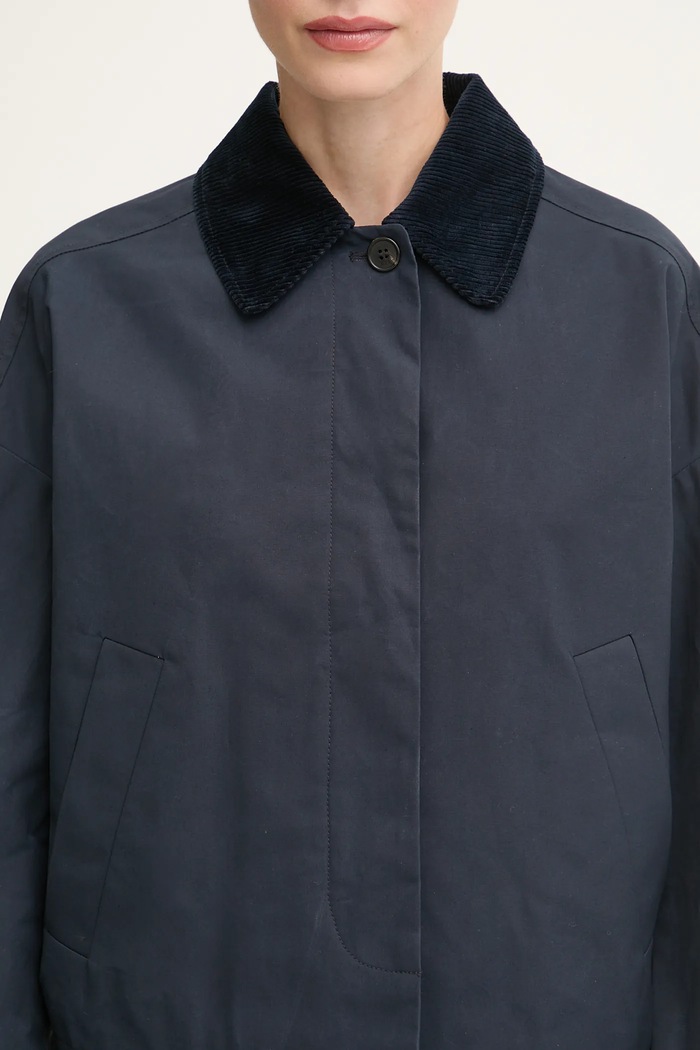 A.P.C. cotton jacket Veste Becca navy COHIL.F02990