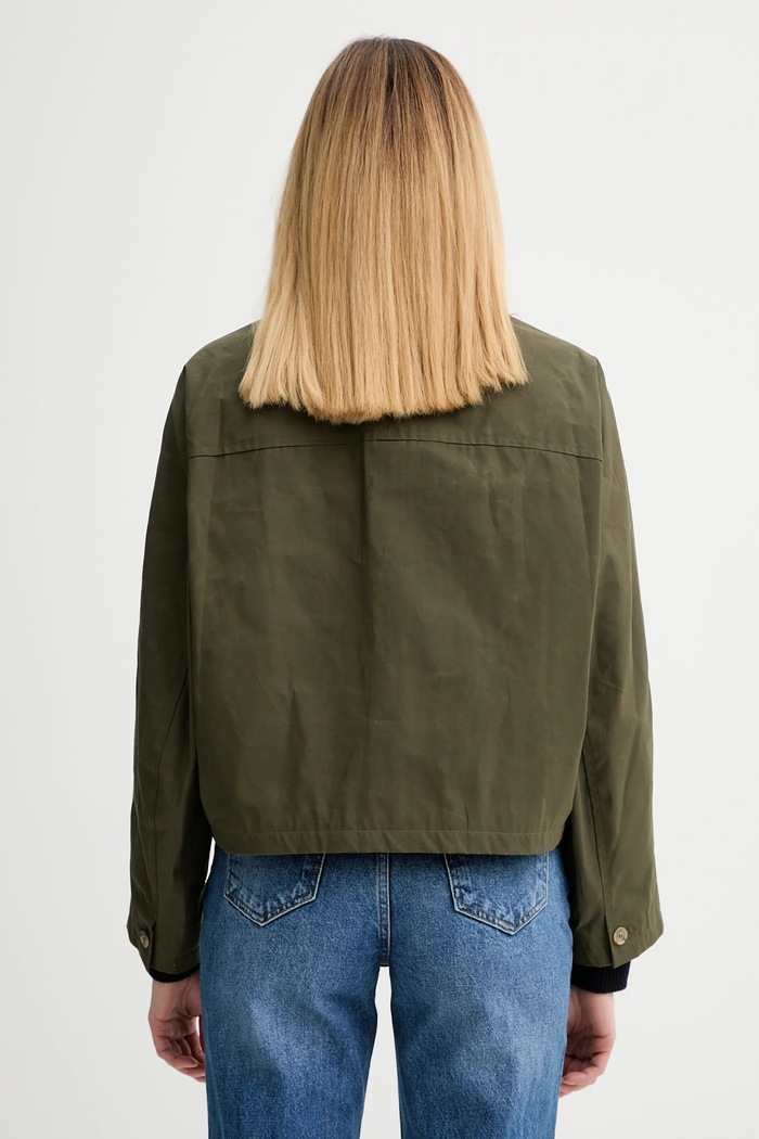 Odzież A.P.C. kurtka bawełniana Veste Becca COHIL.F02990 zielony