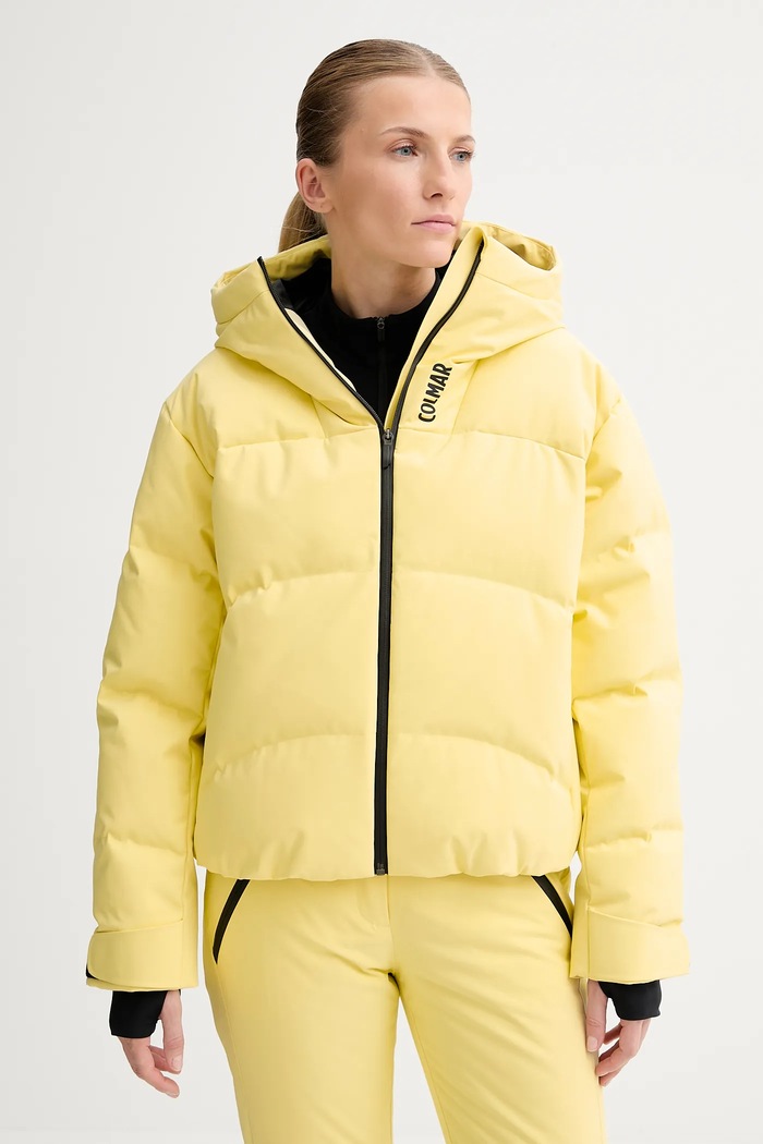 Péřová lyžařská bunda Colmar zimní sporty žlutá 2824.1VC
