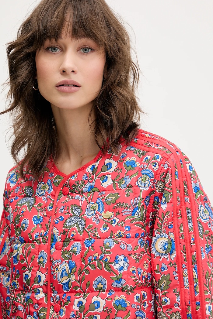 Jakna adidas Originals Liberty oranžna JW5198