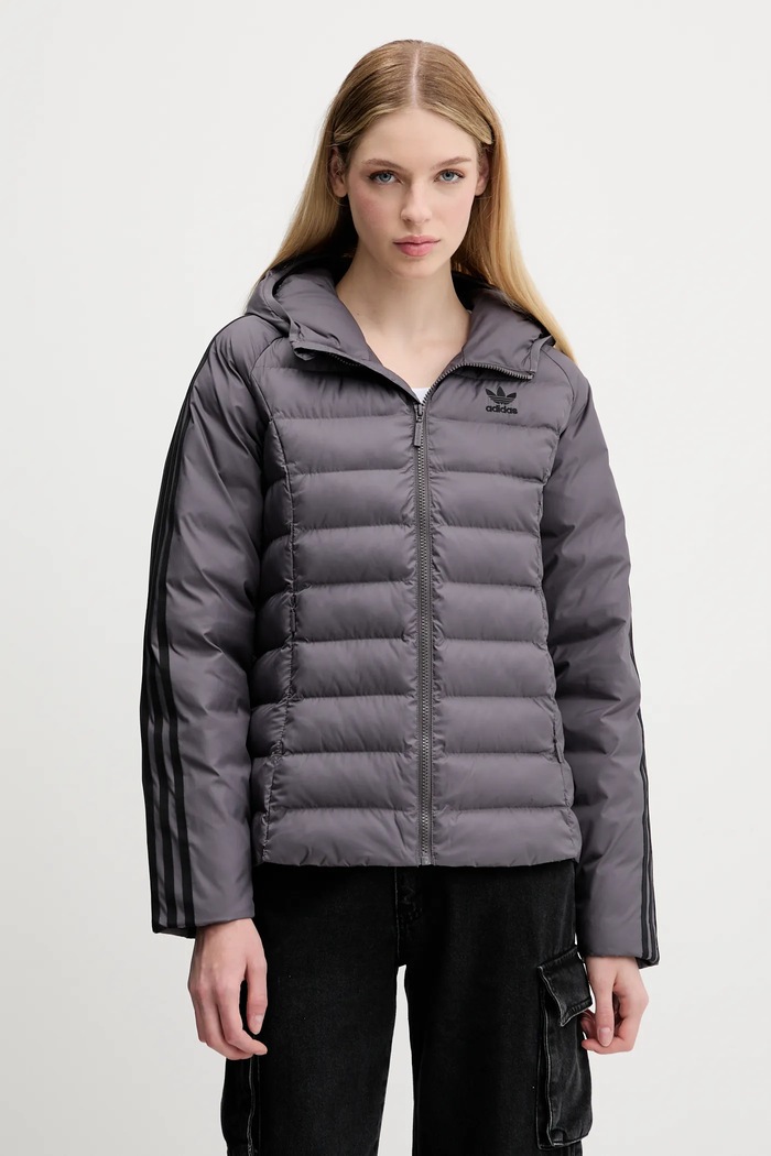 Куртка adidas Originals Slim Jacket з підкладкою сірий JX2938