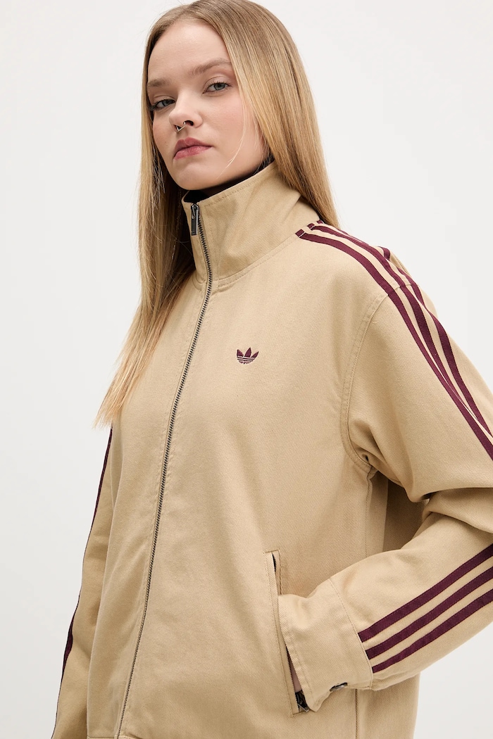 adidas Originals kurtka bawełniana beżowy KF2312